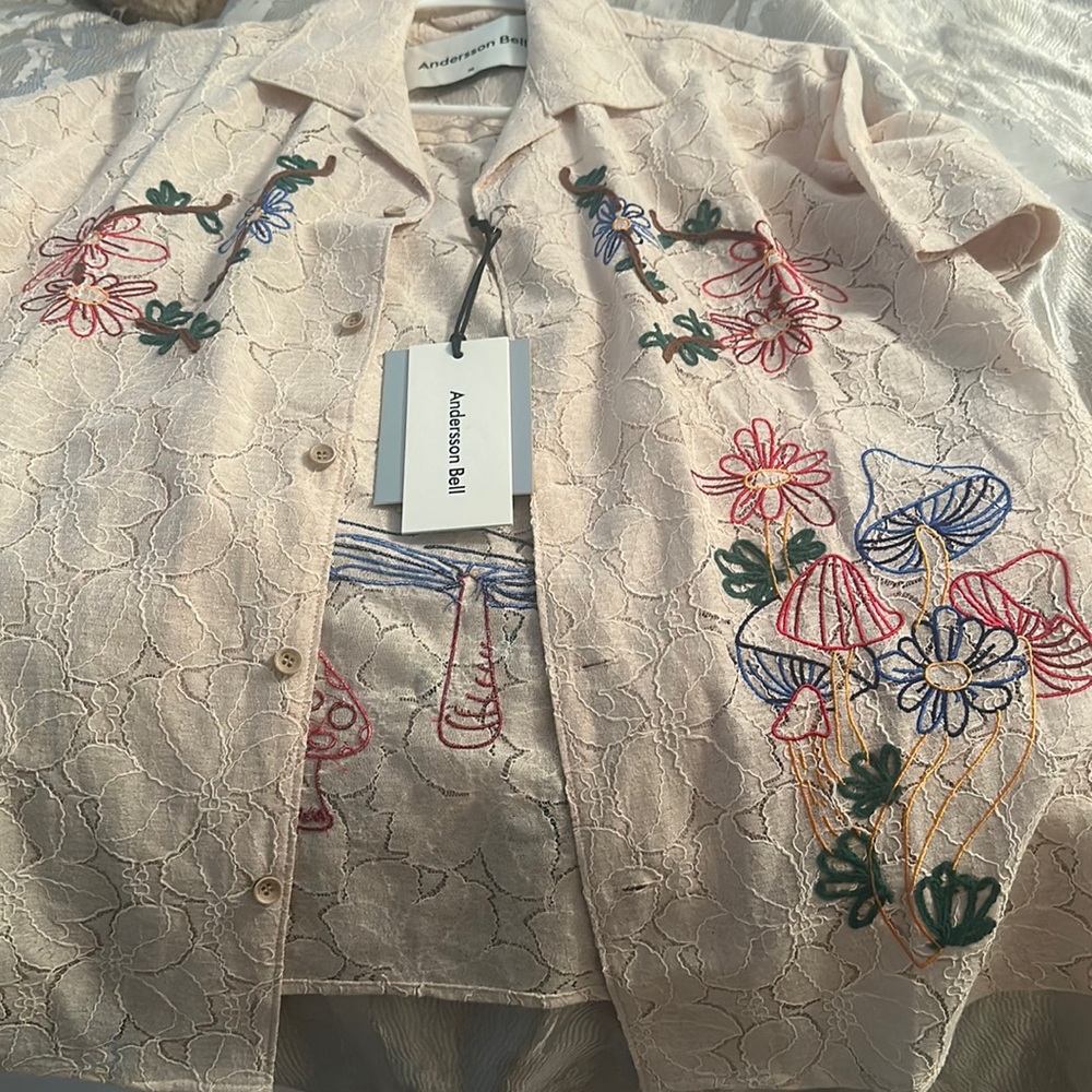 Anderson bell male shirt for female or male cute vacation top new